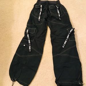 Zumba cargo pants- black and silver